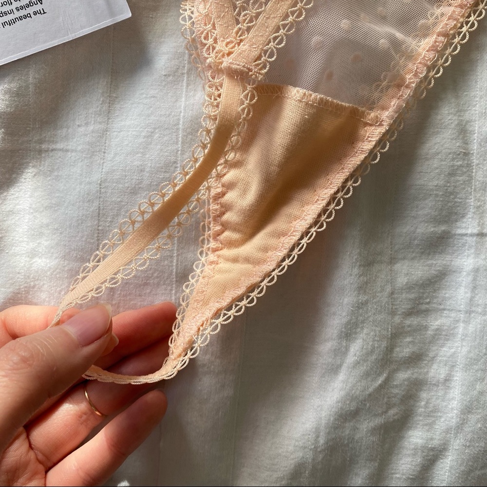 VS x FLL Emma Embroidered bra & thong panty set - Picture 8 of 10